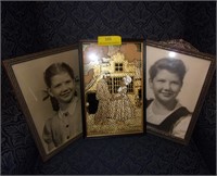 Three Vintage Photos in Great Frames