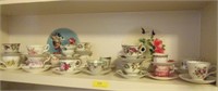 Lower Left Cabinet Shelf - 15 Tea Cups Sets