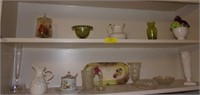Right Cabinet Top 2 Shelves - Asst Glassware