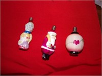 3 Vintage Miniature Bulbs-Vintage Christmas Items