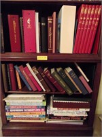 Lower 3 Shelves Full of Songbooks/Hymns