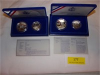 (4) 1886-1986 Liberty Half Dollars in Boxes