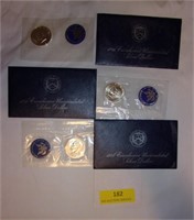 (3) 1972-1973-1974 Ike Uncirculated Silver Dollars