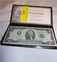 1)  2003 Uncirculated 2 Dollar Bill