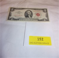 1)  1963 Uncirculated 2 Dollar Bill