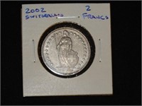 2002 Switzerland 2 Frans Coin