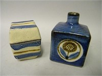 Lot of 2 Japanese Studio Pottery Pieces