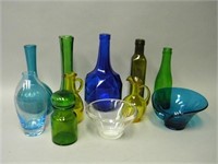 Assorted Lot of Colored Glass