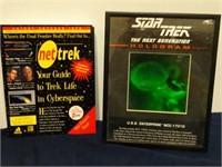 Star Trek  Framed Hologram & Book