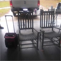 2 Rocking Chairs and Cooler