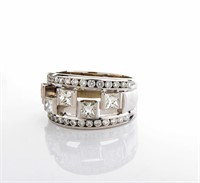 18K White Gold Diamond Ring, 2.00ctw