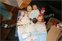 Small box of dolls