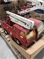 2 Tonka toy fire trucks
