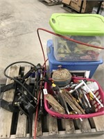 Pallet--car parts, cords, asst tool items