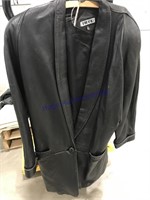 Tibor Leather coat Size Medium