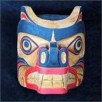 Morris Johnny's "Bear" Original Wooden Carved Mask