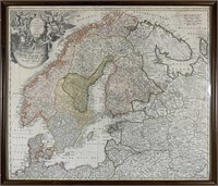 Johann Baptist Homann Rare Scandinavia Map