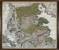 Johann Baptist Homann Rare North Germany Map