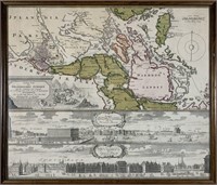 Johann Baptist Homann Rare Stockholm Map