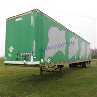 48ft dry van storage trailer