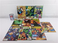BD Comics Superman, Spider-Man, Hulk, Thor