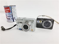 2 appareils photos numériques Sony, Panasonic -