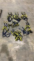 (Qty - 7) Complete Harnesses w/ Fall Protectors-
