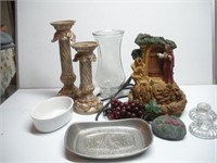 Fountain- Tray- Glassware Ð Misc Lot