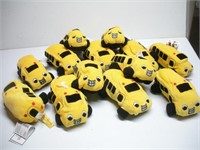 New Beanie Toy Plush Buses 12 Pcs 1 Lot