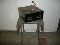 Index Card Cabinet- Typewriter Stand