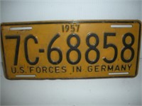 1957 US Forces Germany License Plate
