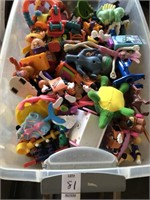 Tub with McDonald’s toys