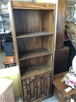 Bookcase with doors at the bottom