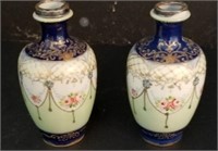 Pair of Handpainted Japanese Vases