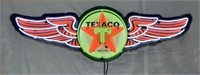 Texaco Wings in Steel Can Neon Sign-