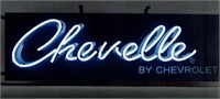 Chevelle w/ Backing Junior Neon Sign-