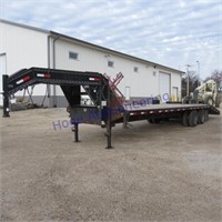 Load Trail GN flatbed trailer w/title, 30ft