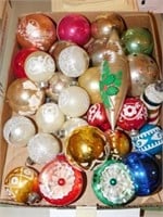 Flat of vintage ornaments
