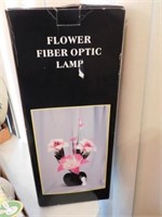 Flower fiber optic lamp