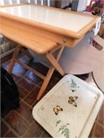 Wooden folding tray - wooden lap trays - wooden