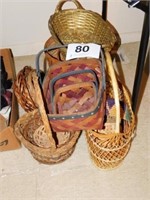 Assortment of woven baskets