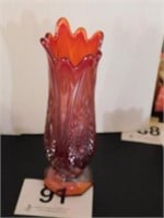 Indiana? Stretched-look glass vase with fluted