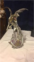 Silver and glass dragon