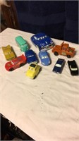 Set of 10 CARS from the movie CARS