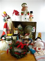 Box Lot Of Christmas Décor & Ornaments