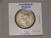 1946 Australian Silver Florin Coin