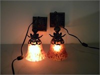 Pair Of Lighted Wall Sconces