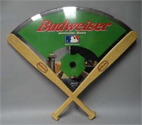 Baseball Themed Budweiser Bar Mirror