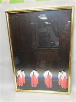 Framed Asian Performing Arts Poster from 1981