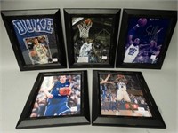 Lot of 5 Autographed Duke Basketball Photos